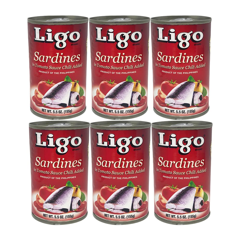 Ligo Sardines In Tomato Sauce And Ligo Sardines In Tomato Sauce Chili
