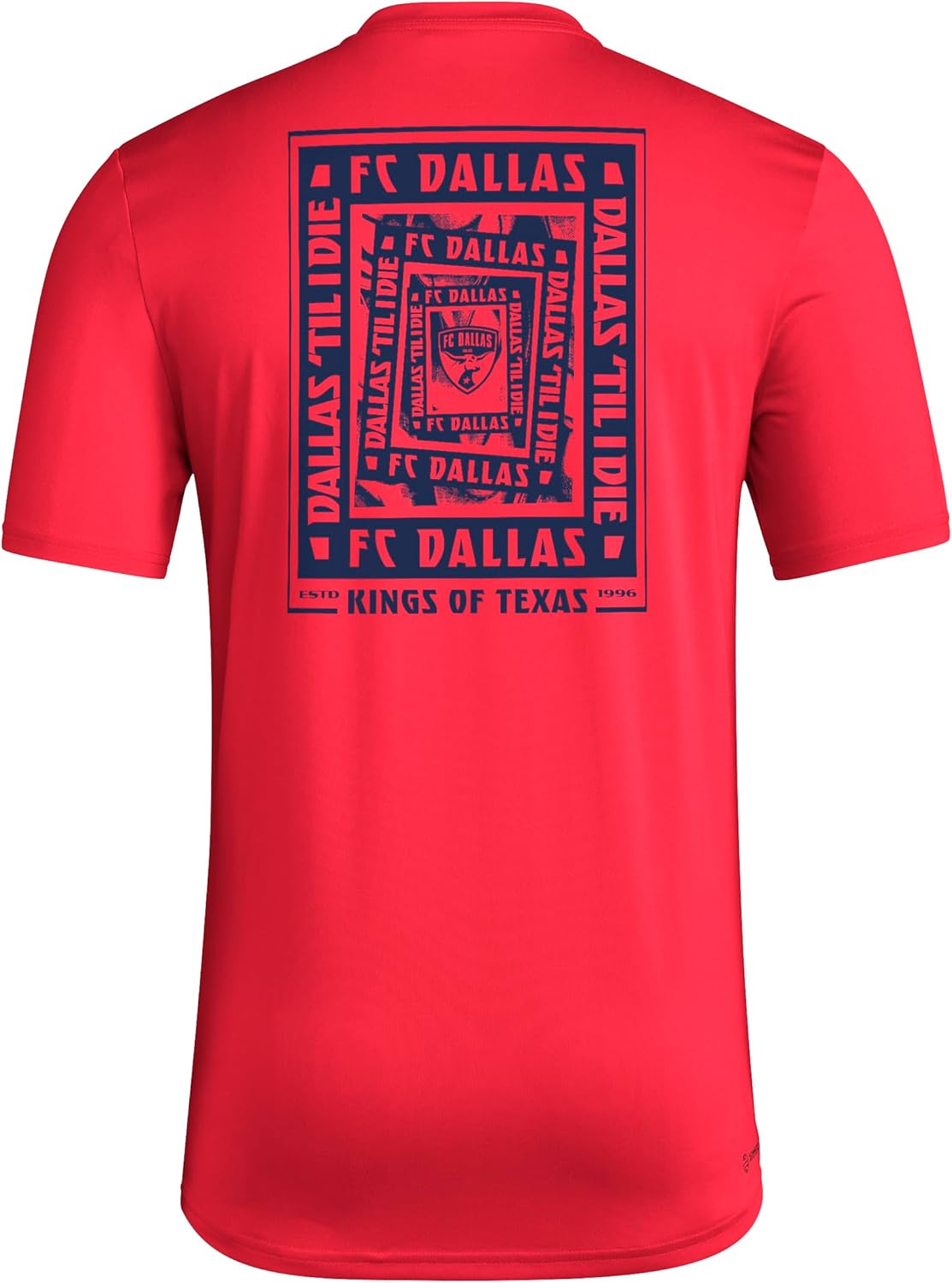 Adidas Mens Fc Dallas Local Warp Pre-Game Short Sleeve T-Shirt - Image 2