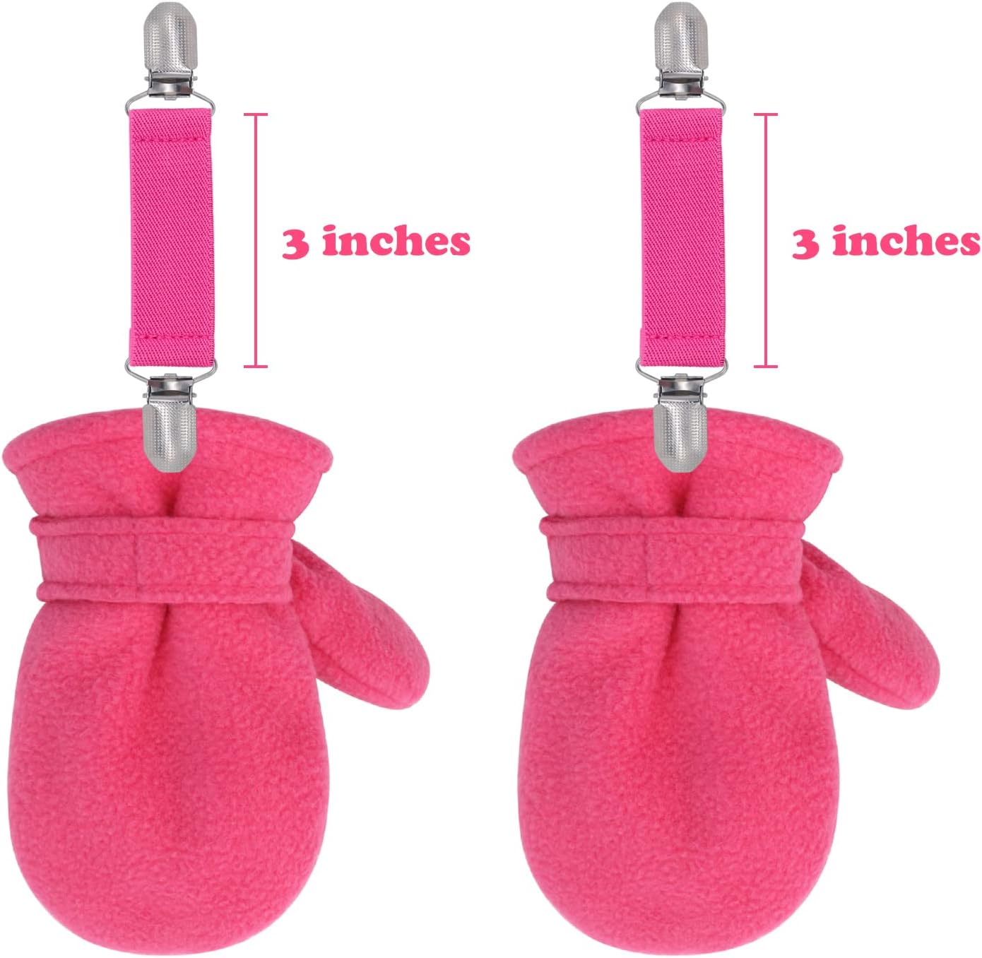 Sarfel Mitten Clips for Toddlers Kids Glove Clips for Adults Toddler Kids Mitten Clips Elastic Winter Gloves Mittens Clip Kid