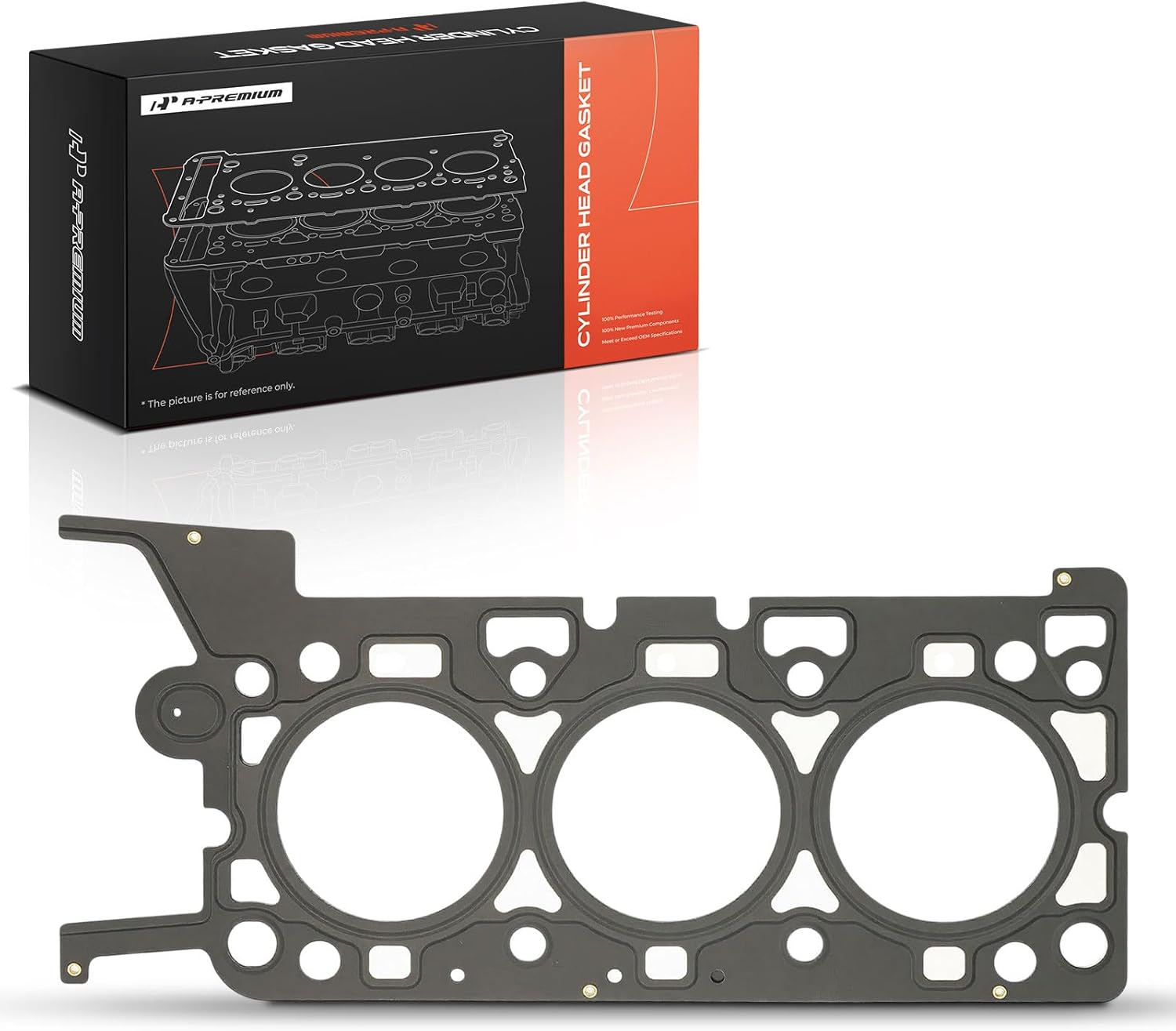 A-Premium V6 2.5L Left Engine Cylinder Head Gasket Compatible with Mazda MPV 2001 & Mercury Cougar 2001-2002, Driver Side, Multi-Layer Steel
