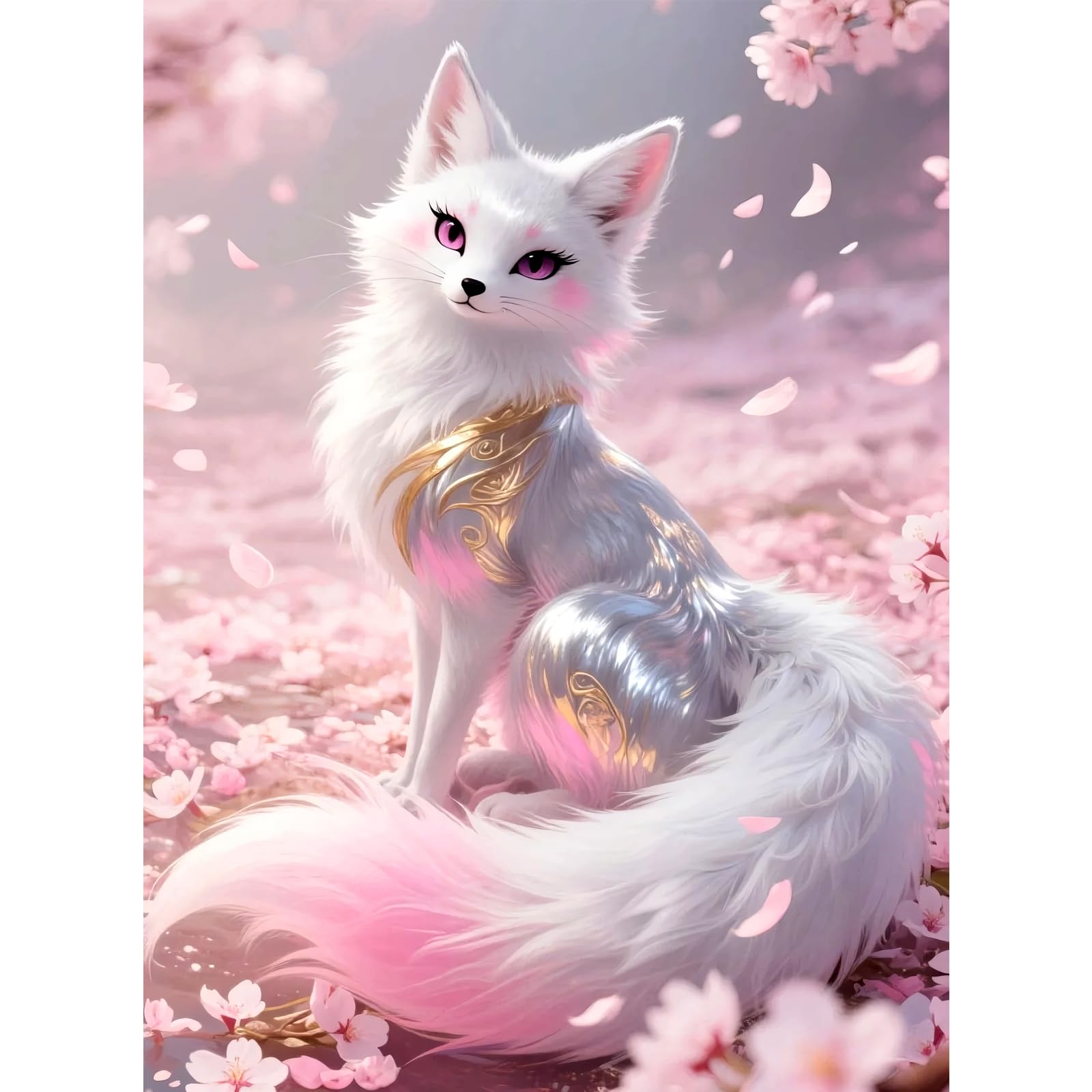 Fluid Cat ダイヤモンドアート キット 5D モザイクアート ダイアモンドビーズ絵画キット DIY 大人の子供 手作り絵画手芸キット ダイヤモンド塗装 全面貼り付けタイプ ダイヤモンド画 芸術品 家の壁の装飾 (0061)