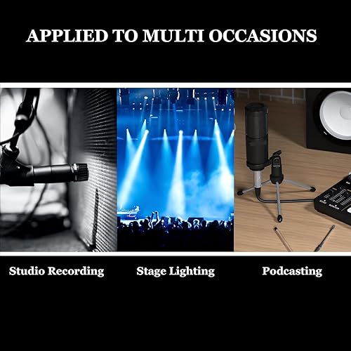 Miniatura 7 de Paquete de 2 cables XLR macho a hembra en ángulo recto de 30 pies - 2 cables de conexión de audio de micrófono XLR equilibrado de 3 pines de 30 pies