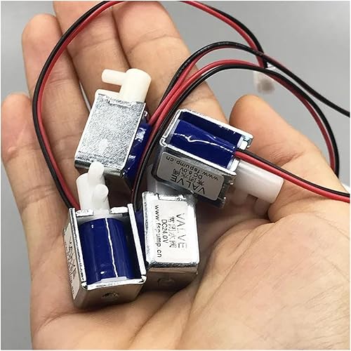 Miniatura 6 de DC 4.5V 6V 12V 24V Mini electroválvula eléctrica NC normalmente cerrado micro agua líquido interruptor de control de flujo para bomba (modelo B 6V)