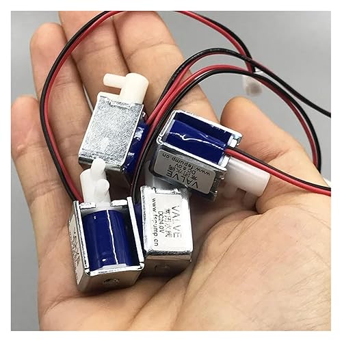 Miniatura 6 de DC 4.5V 6V 12V 24V Mini electroválvula eléctrica N/C normalmente cerrado micro agua líquido interruptor de control de flujo para bomba (modelo B 6V)