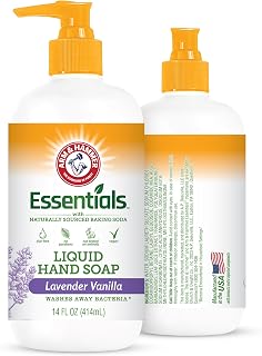 Arm & Hammer Liquid Hand Soap for Skin Cleaning - Cleanser for Kitchen & Bathroom with Lavender Vanilla Scent - Natural Hand Soap Cleanses, Softens 14 FL Oz (414ml)