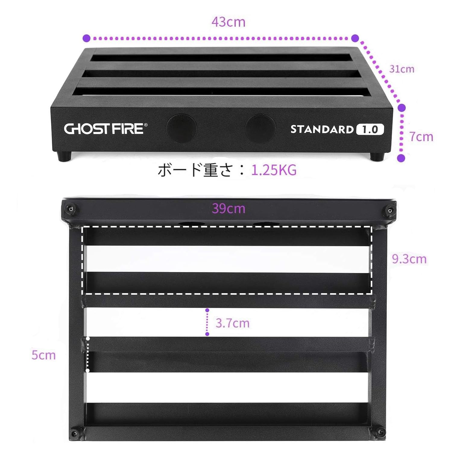 Amazon | GHOSTFIRE 超軽量 ギターエフェクター ボード ペダル