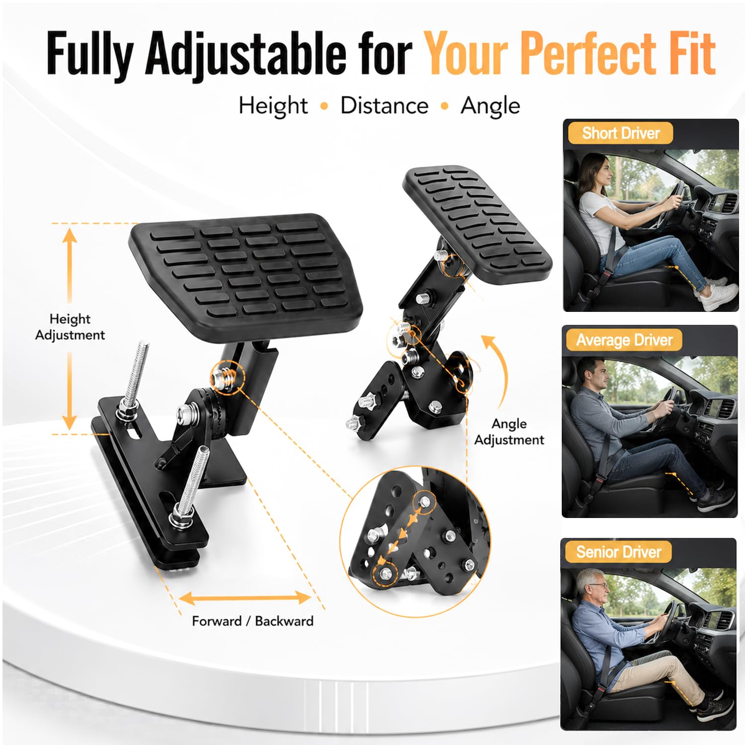 Pedal Extenders for Short People, Brake Gas Pedal Extender