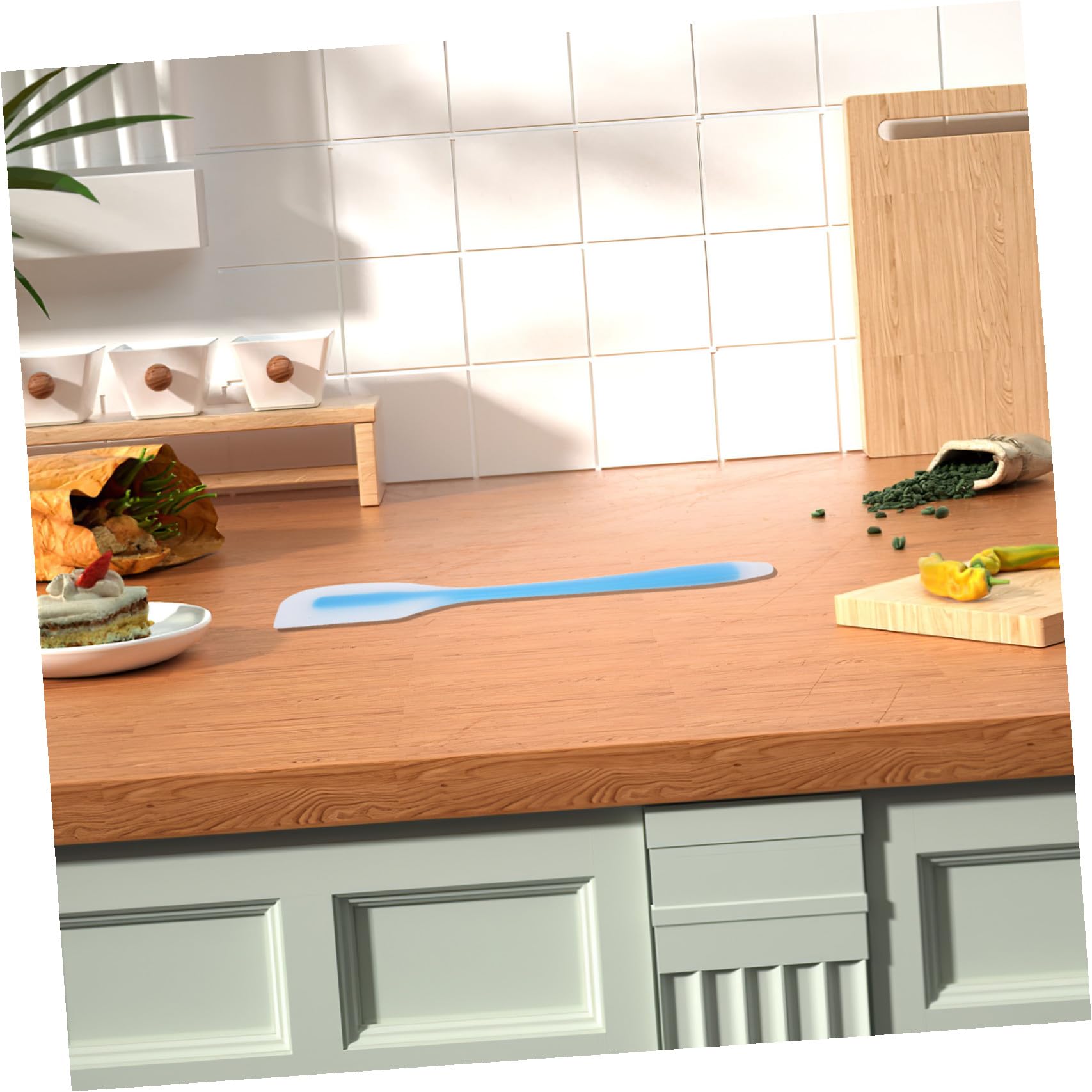 POPETPOP 20piezas Espátulas de Silicona para Repostería Resistentes al Calor Diseño Semitransparente sin Costuras Espátulas Flexibles para Mezclar y Glasear Utensilios para Hornear