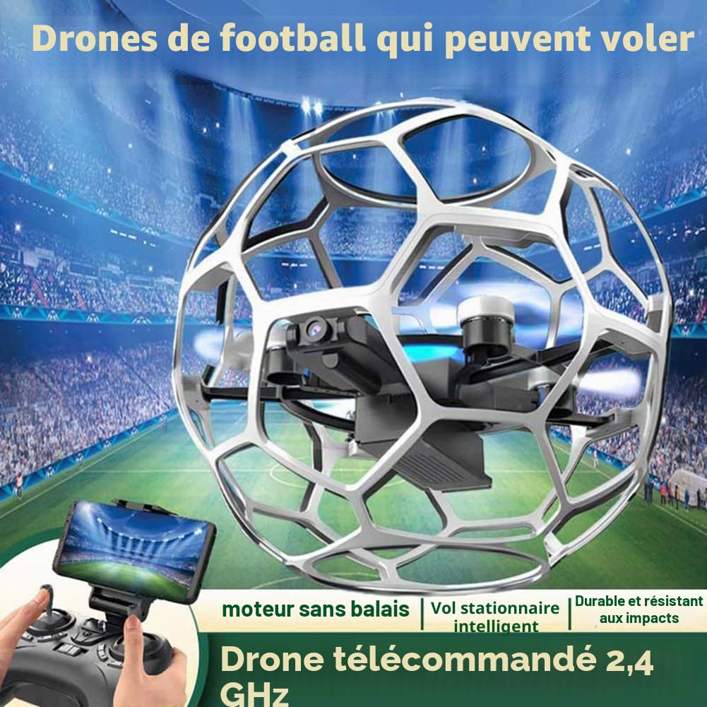 2.4G Dote de Football Drone Kids RC Drone Toys'S Children's Flight Training Professional Racing Drone avec HD FPV