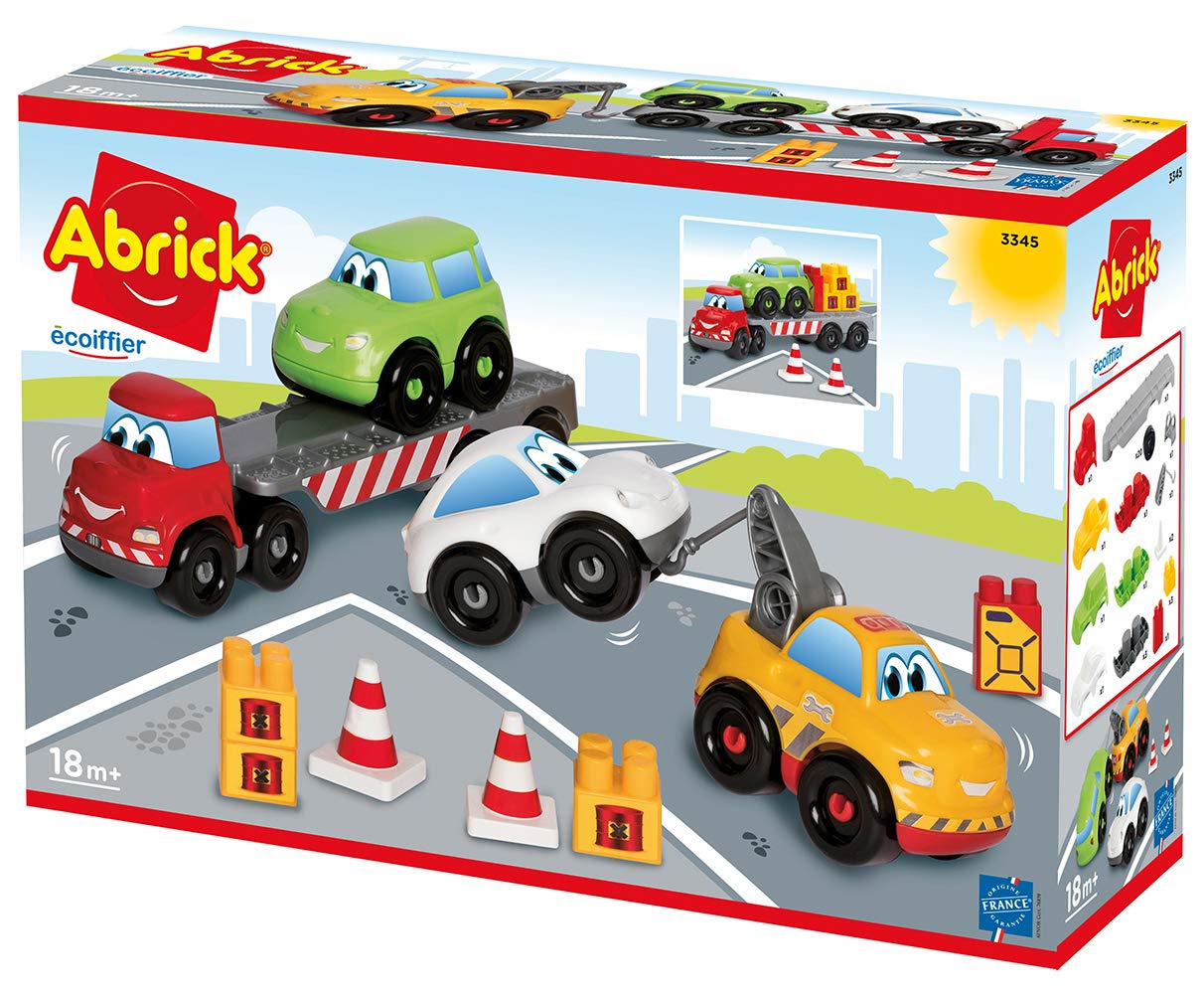 Ecoiffier Jouets 3345 Abrick Trolley Set Building Toy for Children From 18 Months Made in France - Image 2