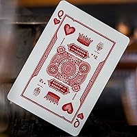 Vista 4 de High Victorian - Baraja de cartas rojas