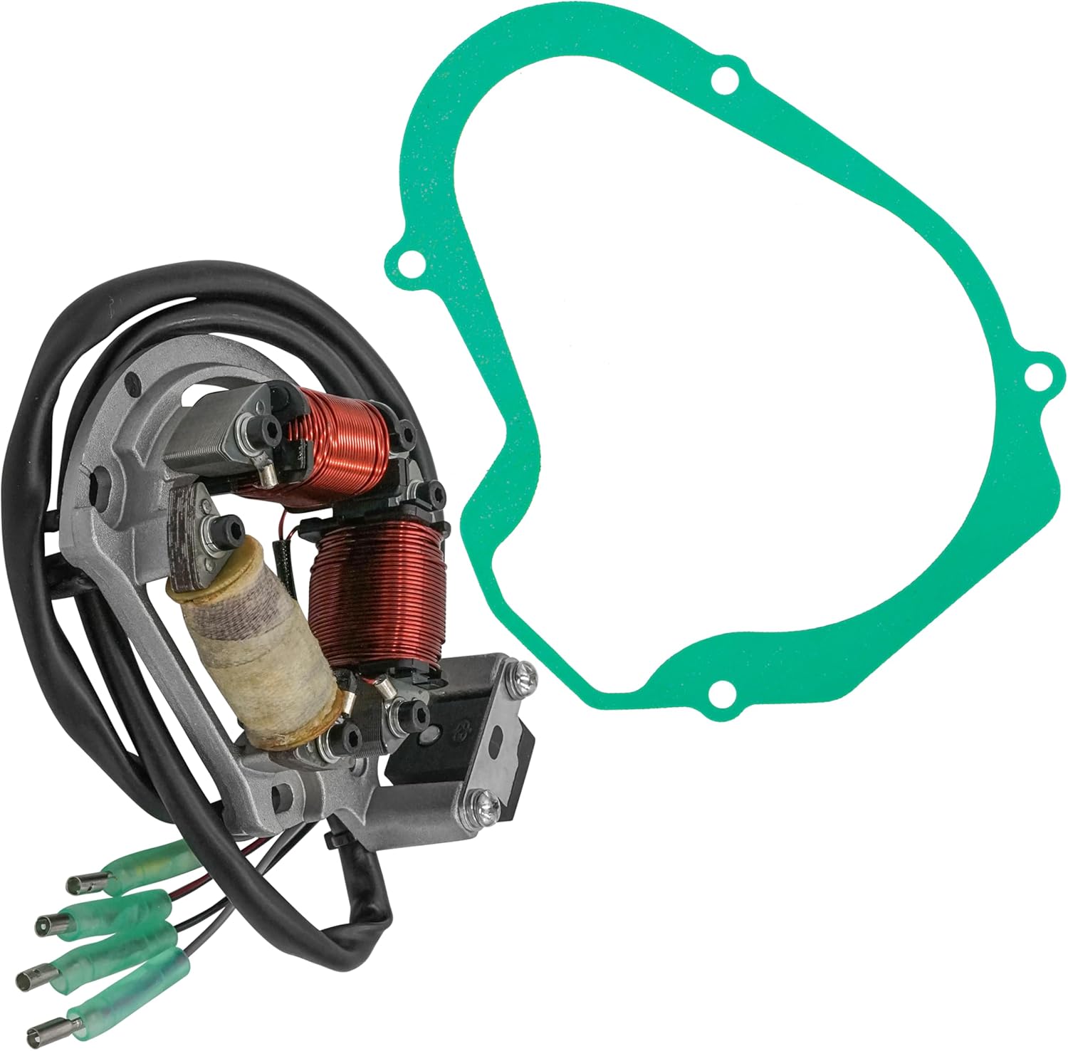 Caltric Stator and Gasket Compatible With Suzuki LT250R LT-250R Quadracer 250 2x4 1987 1988-1992