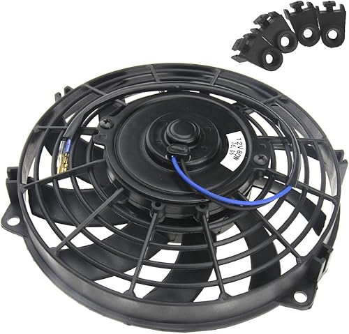 SING F LTD Kit de ventilador de radiador Enfriador de enfriamiento de coche 9 pulgadas 12V Kit de montaje para coche universal