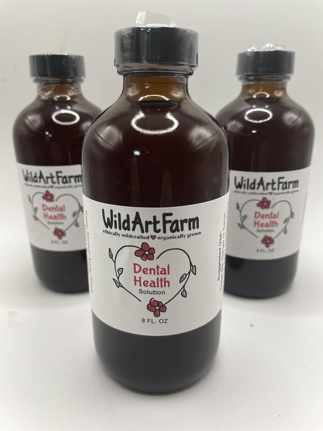 Spilanthes Based Dental Health Solution - Herbal Mouthwash, Rinse & Gargle - Spray or Bulk Bottle (8 oz. Bulk Bottle)