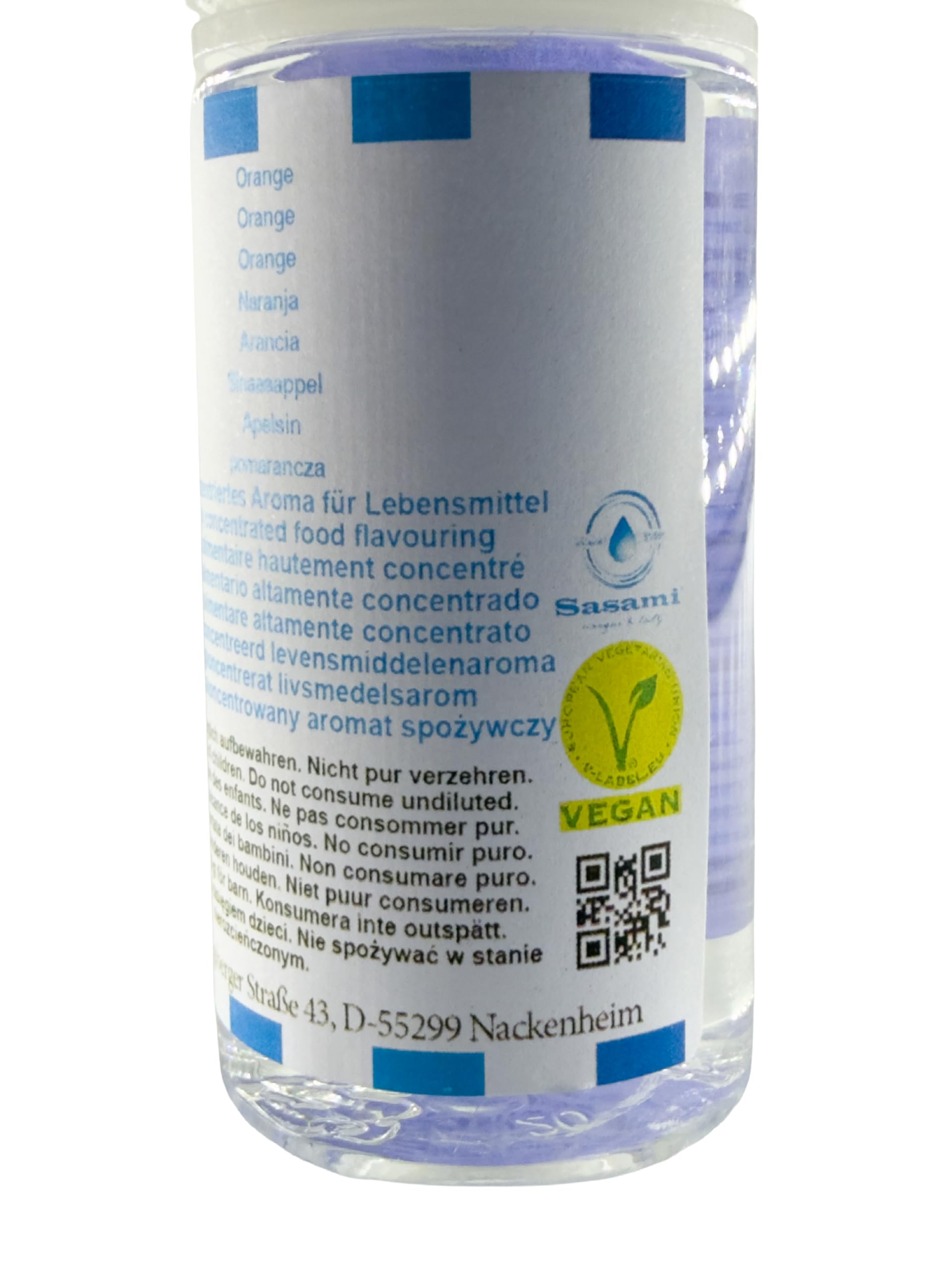 Arancia aroma concentrato - vegano - Sasami - 100ml