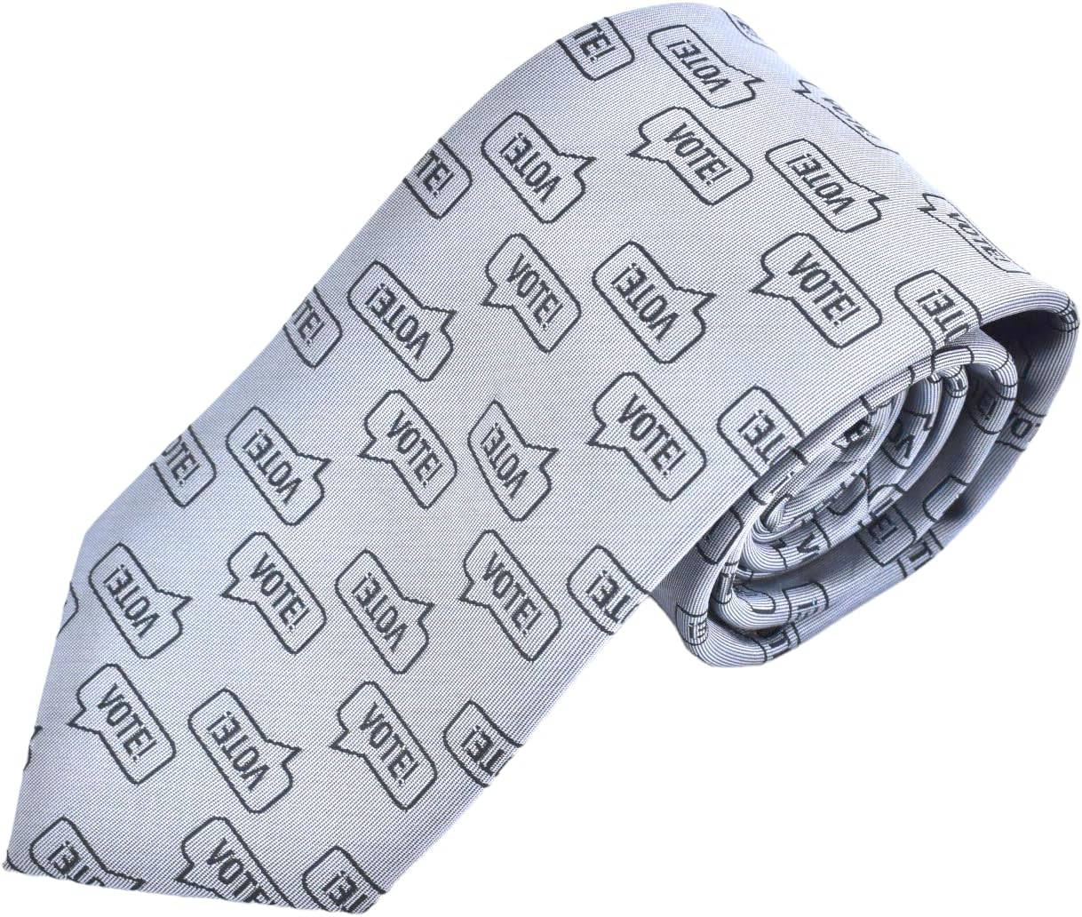 Maker V Vote Voter Necktie - Election & Politics Necktie - Democrat & Republican