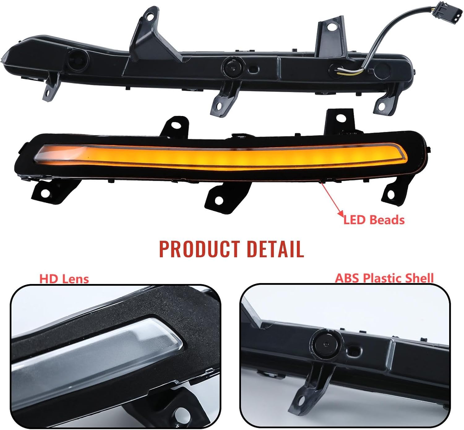 Front Batwing Fairing Turn Signal Light for Street Glide 2024+, Outer Fairing Side Lamps w/DRL Turn Signals for Harley Davidson Street Glide 2024-2025 CVO 2023-2025 Accessories