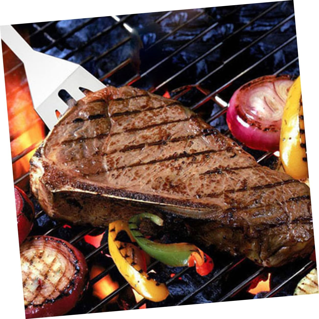 12pcs Complete BBQ Tools Set BBQ Tools Kit Stainless Steel Utensils Barbecue Storage Bag Grill Accessories