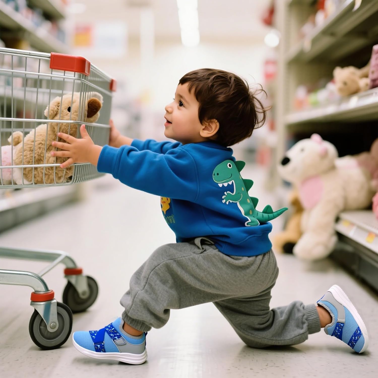 SKYWHEEL Toddler Shoes Boys Girls Tennis Slip On Sneaker Comfy Breathable Mesh Lightweight Athletic Running Walking Casual Shoes for Kids - Image 2