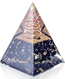 Orgone Pyramid-Black Tourmaline-Crystal-Chakra Balancing Orgone Energy Generator- Nubian Orgonite Pyramid for Spiritual Healing, Meditaion, Yoga, Reiki Gifts, Office and Home Decor