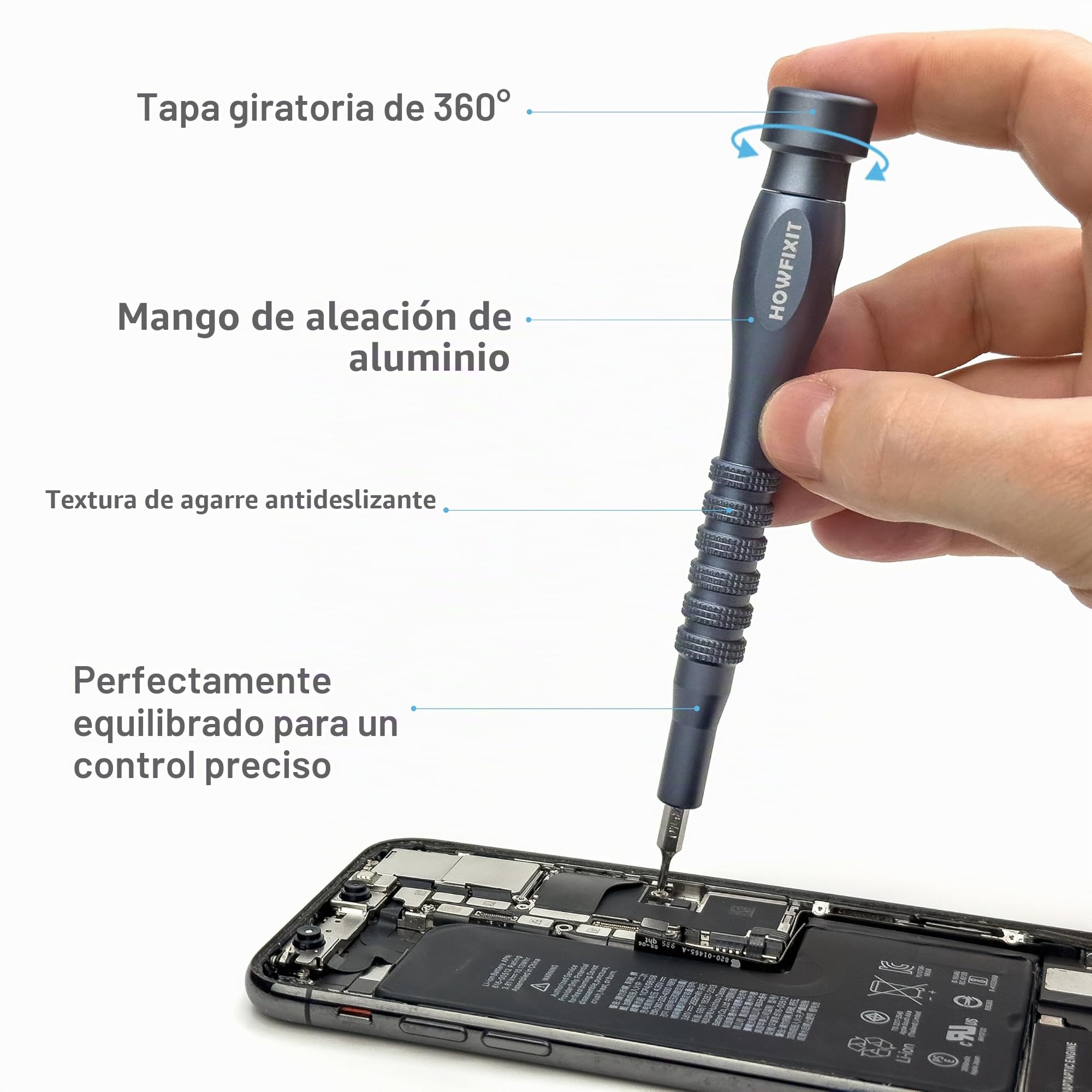 HowFixit PRO MAX 106-en-1 Juego de destornilladores para reparación electrónica