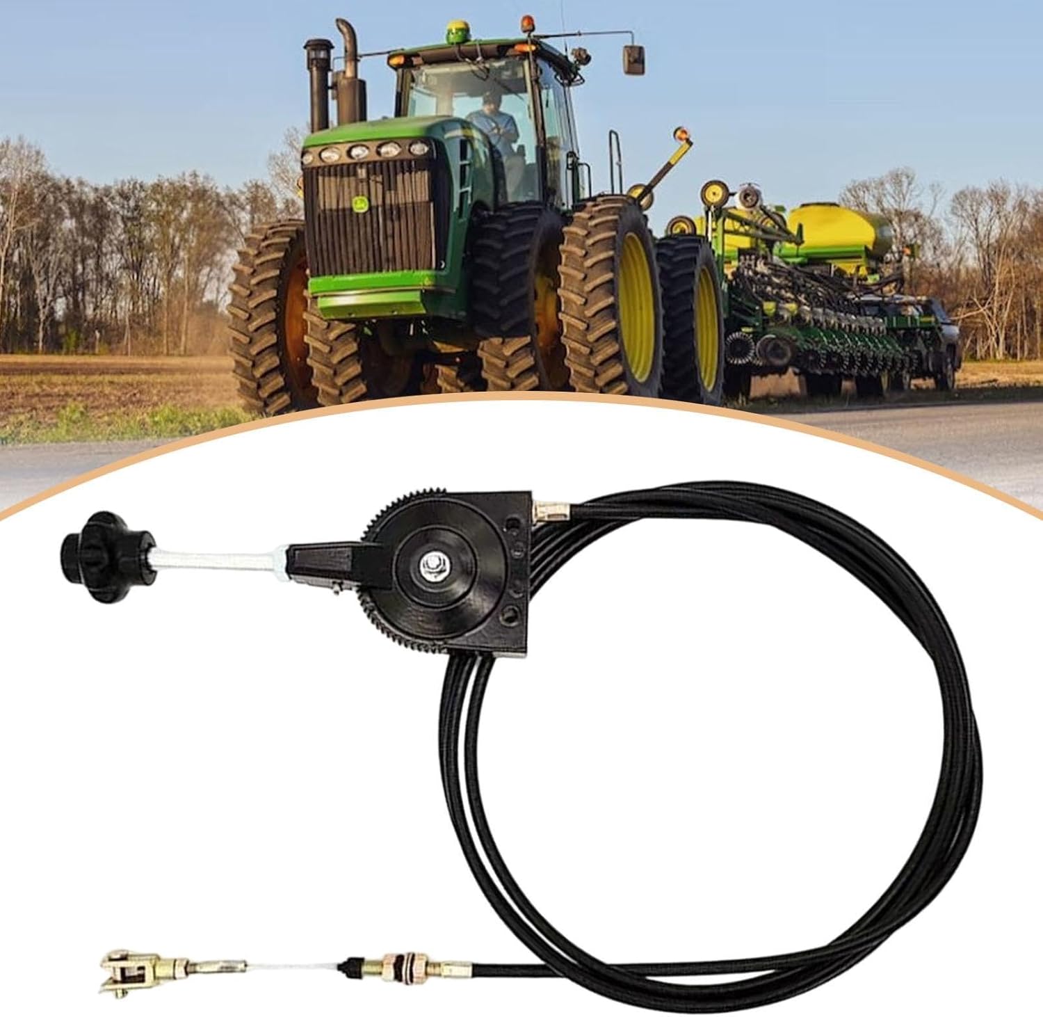 Manual Throttle Cable Mechanical Equipment Throttle Wire Repair Accessories Sturdy Assembly Replace, 600cmx0.7cm