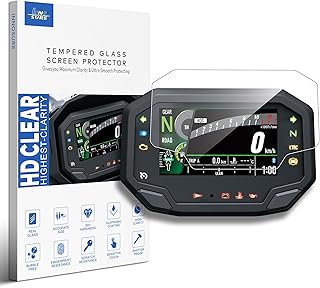 Film de protection d'écran en verre trempé pour Kawasaki Ninja 650/1000SX/1100SX/7/e-1, Versys 650, Z H2/e-1/7, Z500/650/900, ZX-10R/4RR/25R écran 4,4