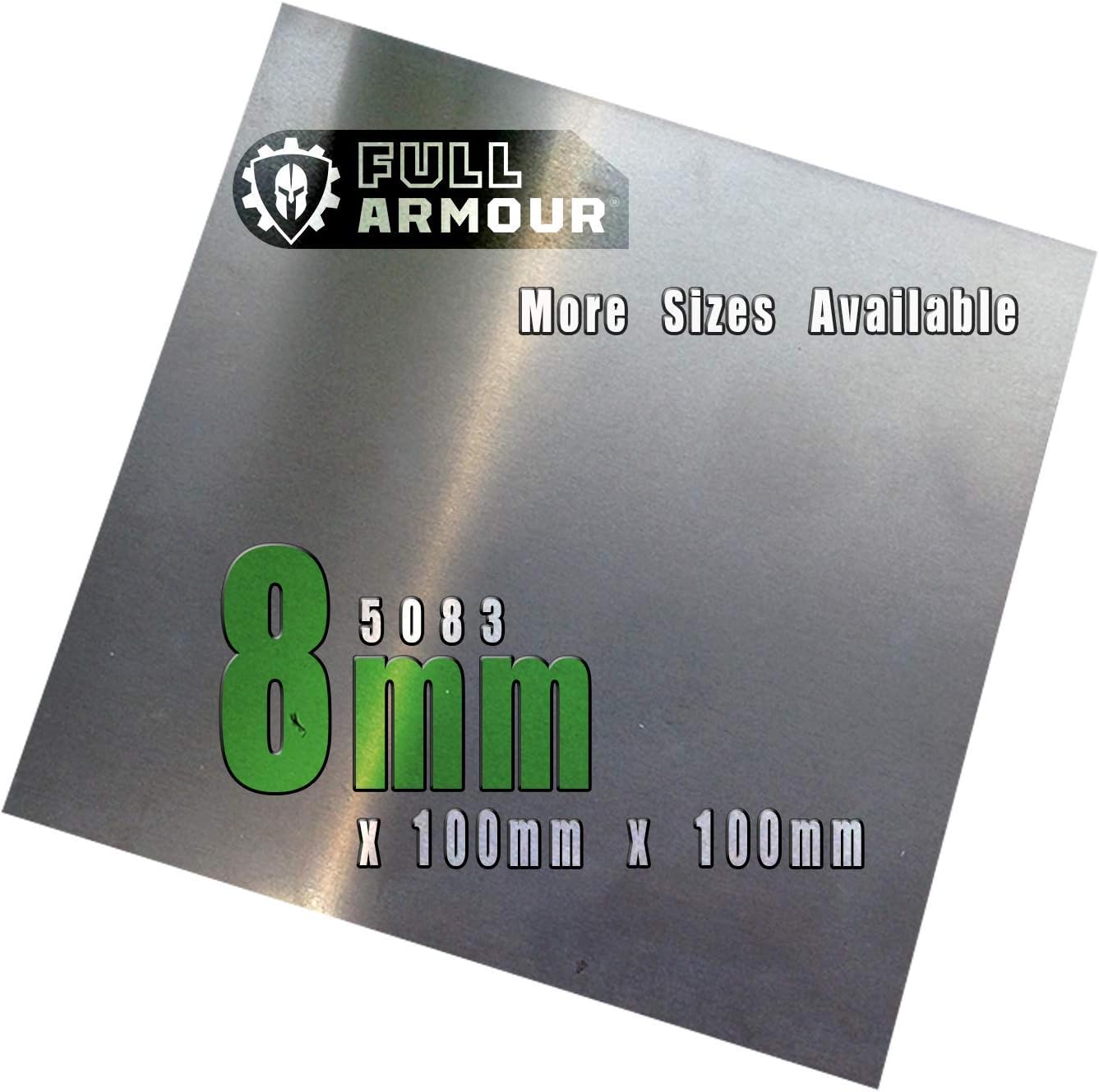 8mm Aluminium Plate Sheet - Grade 5083 (100mm x 100mm)
