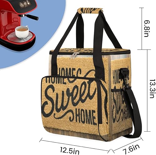 Miniatura 2 de Sweet Home Print - Cafetera de transporte para Keurig K-Mini o K-Mini Plus K-Cup Pods almacenamiento portátil cafetera bolsa de viaje