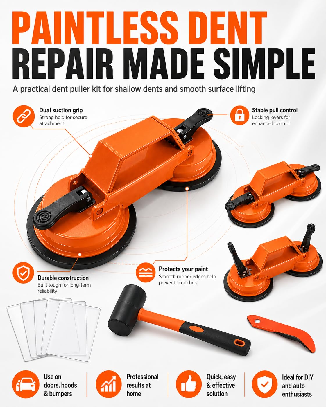 Floor Gap Fixer Tool Laminate Repair Kit Dent Puller Dent Kit Remover Tool Flooring Vinyl Fix Suction Cup Plank Grabber Pro Lvp Luxury Floating Installation Heavy Duty Wood Filler Tile