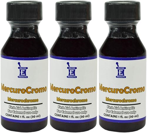 Miniatura 2 de Mercurochrome Antiséptico Mercuro Cromo 1oz 3 Pack