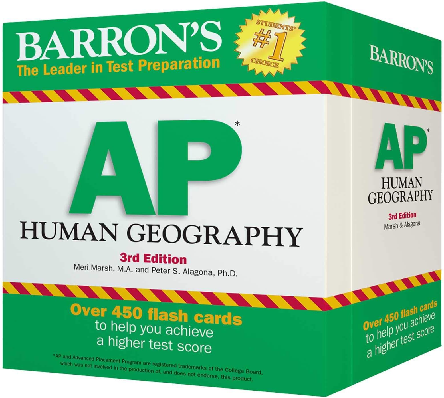 Barrons Educational Series AP Human Geography Flash Cards