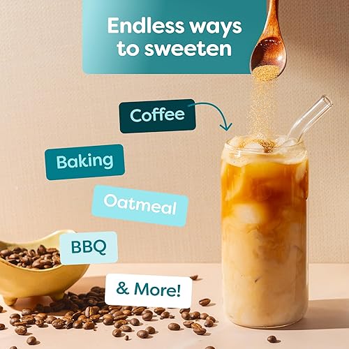 Miniatura 7 de BetterBody Foods - azúcar de coco orgánico, un edulcorante natural y alternativa al azúcar, gran reemplazo para azúcar blanco o azúcar refinado, sin