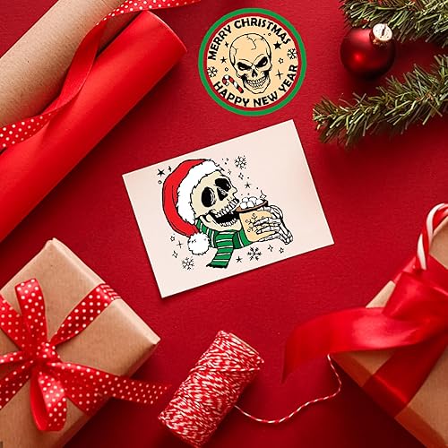 Miniatura 10 de ORIGACH Sellos transparentes de Feliz Navidad con palabras de bendición, sellos de silicona para hacer tarjetas de Navidad, álbumes de recortes,