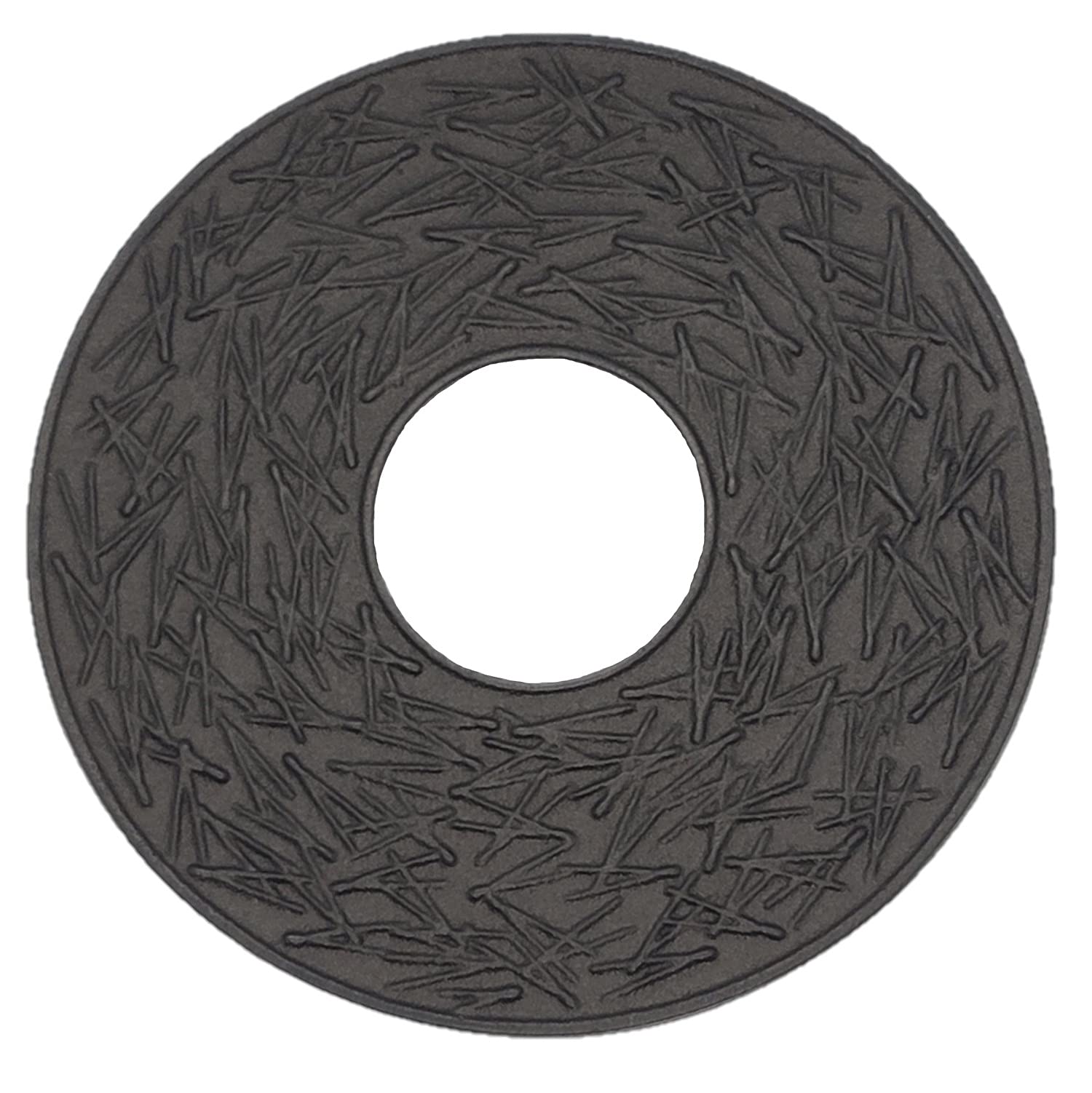 Amazon｜岩鋳 Iwachu 釜敷 松葉 黒 ⌀14.5cm 南部鉄器 17034｜鍋敷き  