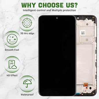 LCD Display Compatible with Nokia C110 N156DL-6.3(Black with Frame) Touch Screen Digitizer Assembly Replacement + Tools