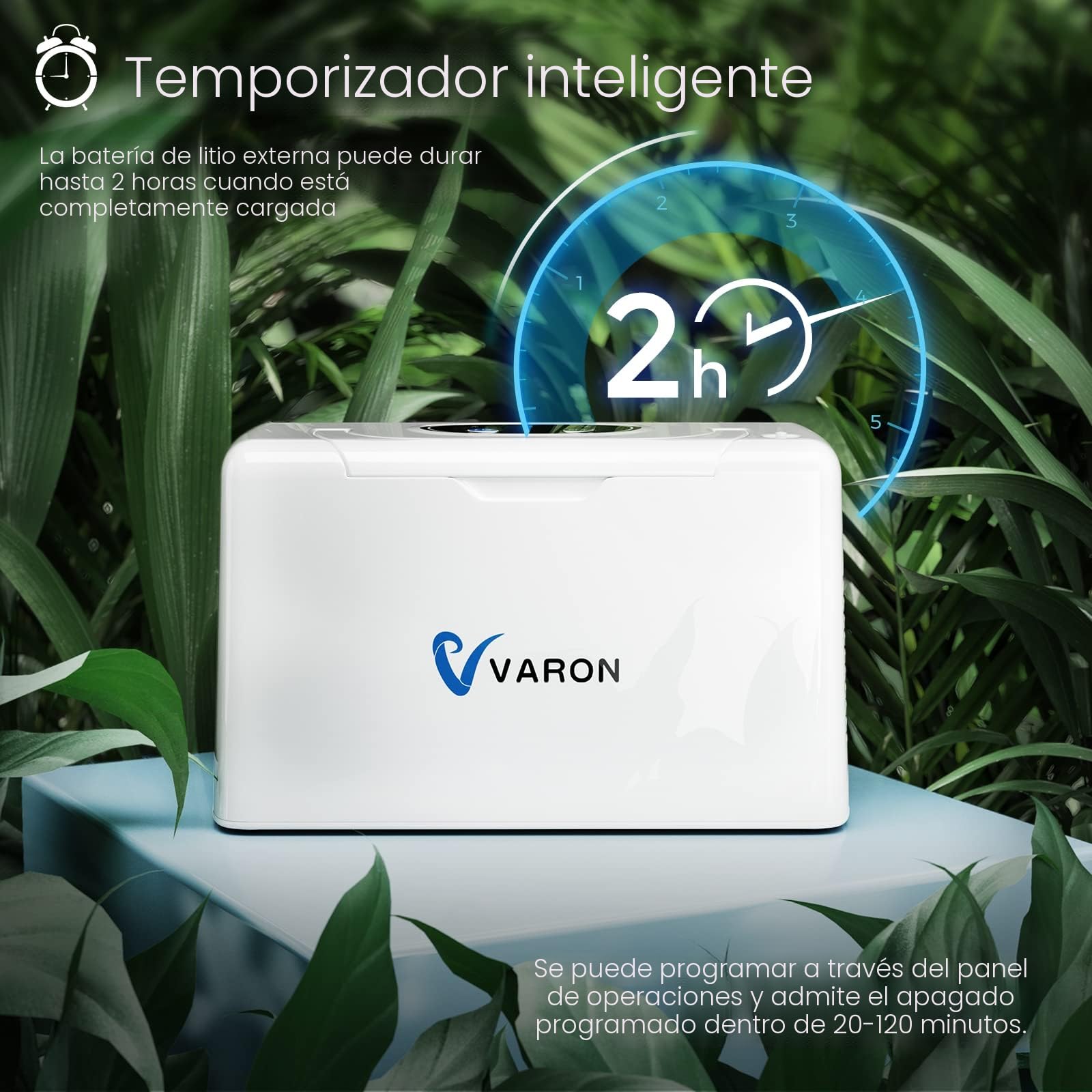 Concentrador de oxígeno portátil 3L/min (33%±3%) Generador de oxígeno de flujo Terapia de oxígeno Pequeña máquina portátil de oxígeno para uso doméstico