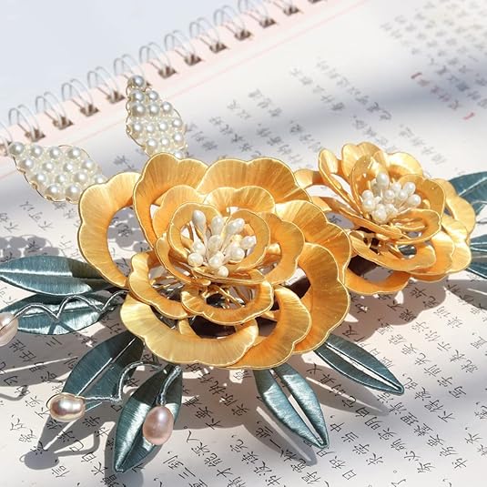 Amazon | 【受注製作】Richight 中国の伝統工芸品造花の纏花