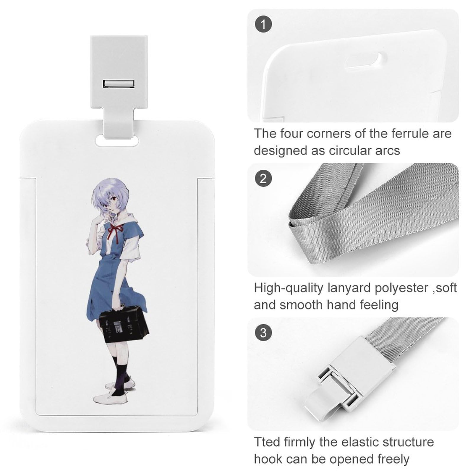 Amazon | IDカードホルダー 新世紀エヴァンゲリオン 綾波レイ 名札 Amazon | IDカードホルダー 新世紀エヴァンゲリオン 綾波レイ 名札