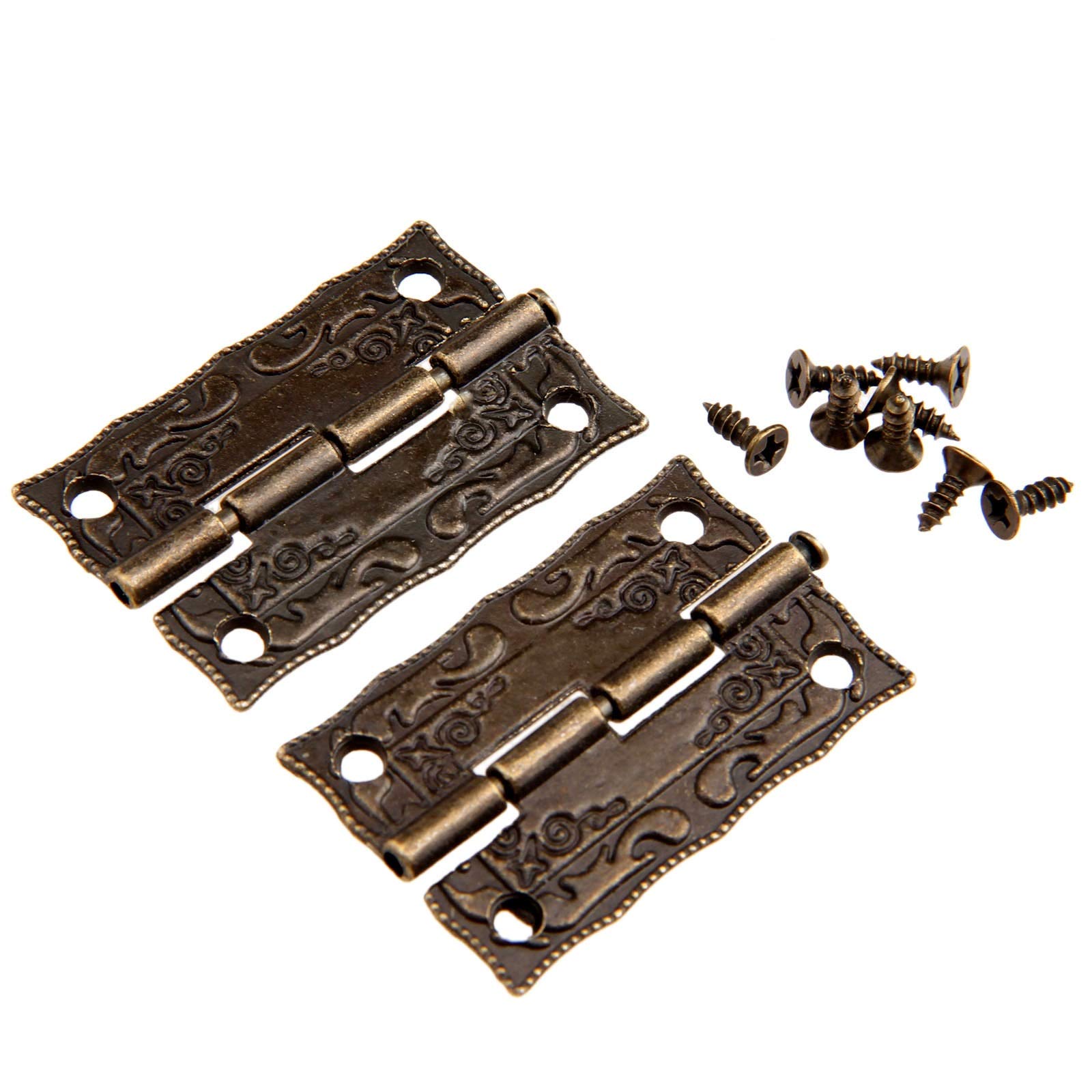 Zawiasy do drzwi retro, zawiasy z brązu retro, zawiasy do drzwi retro, zawiasy z brązu retro, 4 szt. 31mm x 57mm brąz złoto srebro Mini motyl drzwi ze stopu cynku szuflada szafki biżuteria zawiasy sty