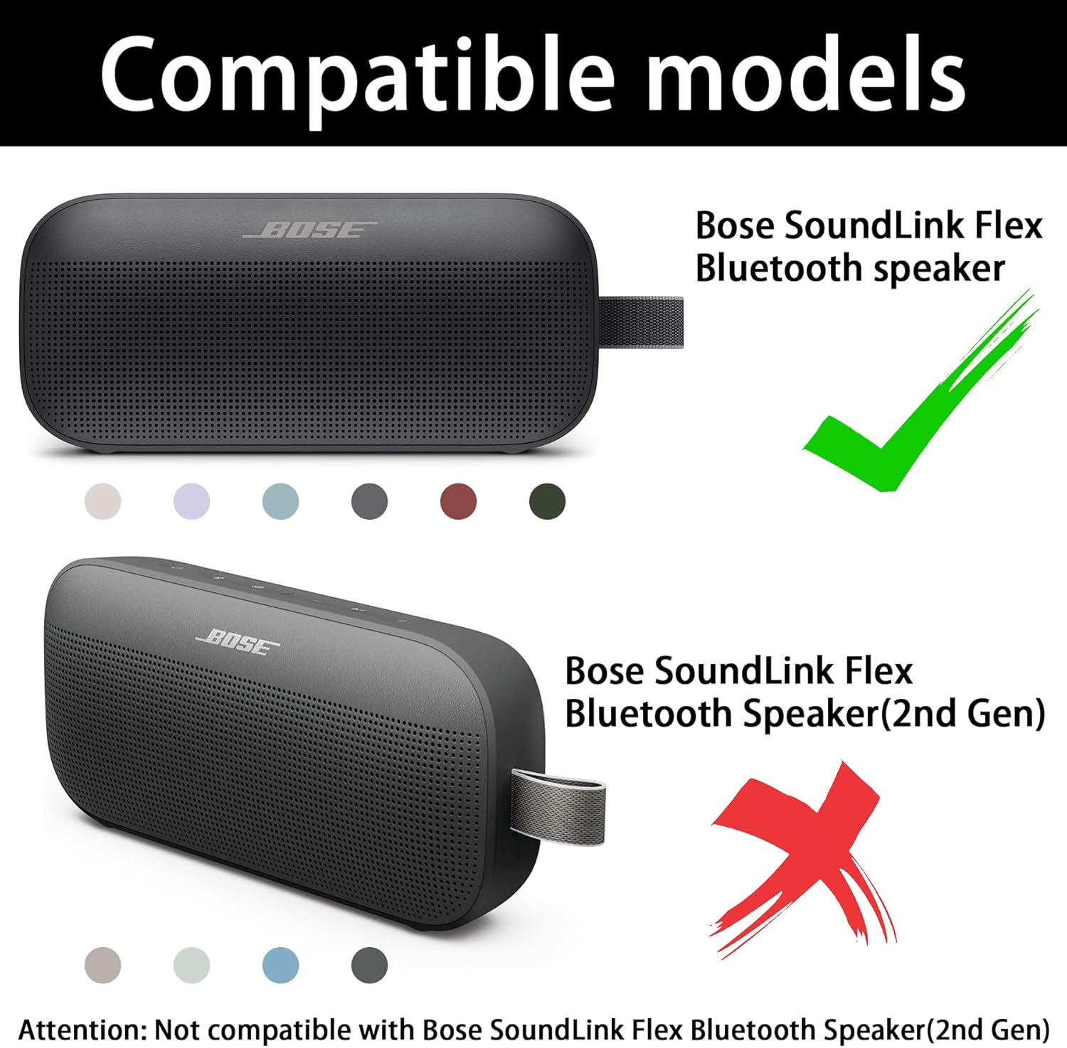 co2CREA Soft Silicone Case Replacement for Bose SoundLink Flex Bluetooth Portable Speaker (Silicone Case, Purple Case) - Image 2