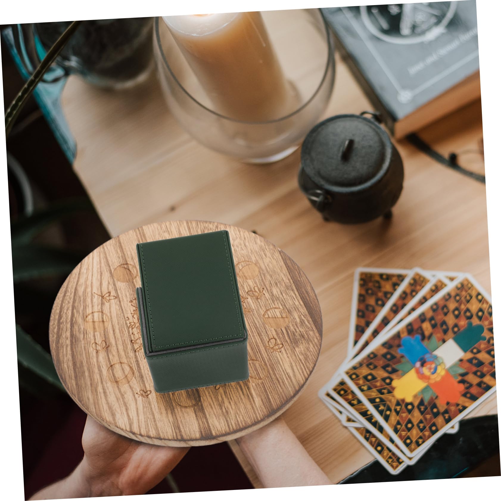 HANABASS 2pezzi Scatola Per Carte Da Gioco Pu Organizer Compatto Per Collezionisti Di Carte Custodia Magnetica Collezione Sicura e Protetta Adatta Per Poker e Giochi Da Tavolo
