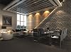 Kingsman 19.6 in. x 19.6 in. x 1 in. Off-White ECO Plant Fiber Material Glue-On Wainscot 3D Wall Panels 10-Pack Cave