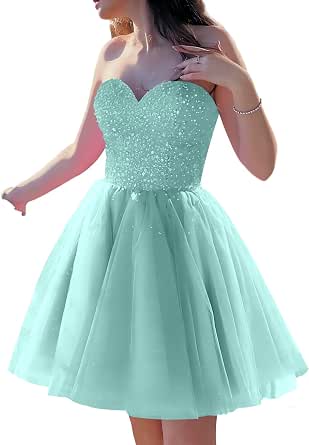 Sequin Short Homecoming Dress for Teens VMH119