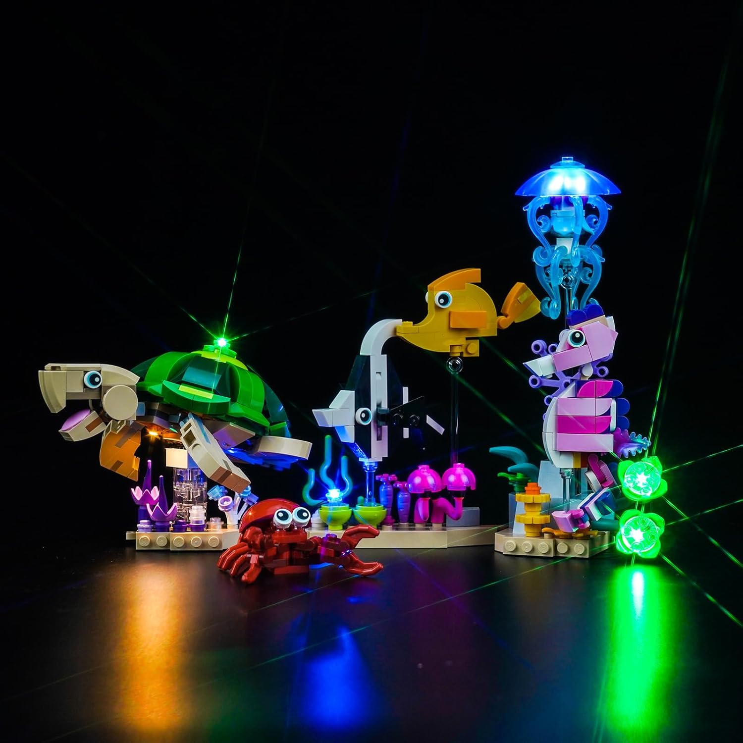 BrickBling LED Light Compatible with Lego Creator Sea Animals, Creative Lighting Kit Compatible with Lego 31158-No Model Included