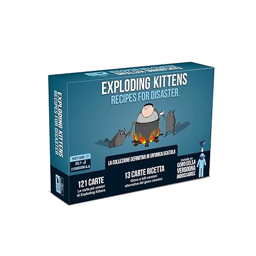 Asmodee - Exploding Kittens: Recipes for Disaster, Gioco da Tavolo, Party Game, 2-5 Giocatori, 7+ Anni, Edizione in Italiano