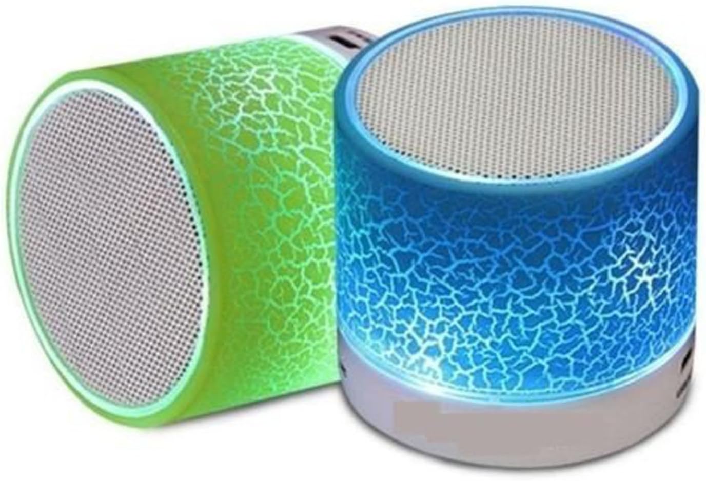 Quims Wireless LED Bluetooth Speakers & FM Radio for All Android & iPhone Smartphones (Assorted Colour)