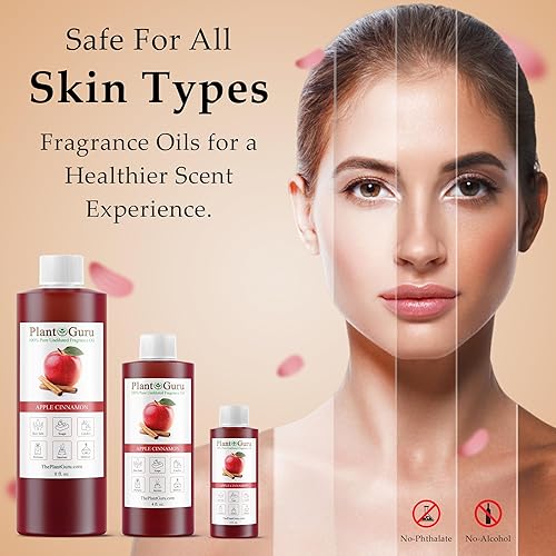 Miniatura 5 de Plant Guru Aceite aromático de manzana y canela, 8 onzas líquidas, aromaterapia, aceite perfumado para jabón de bricolaje, velas, bombas de baño,