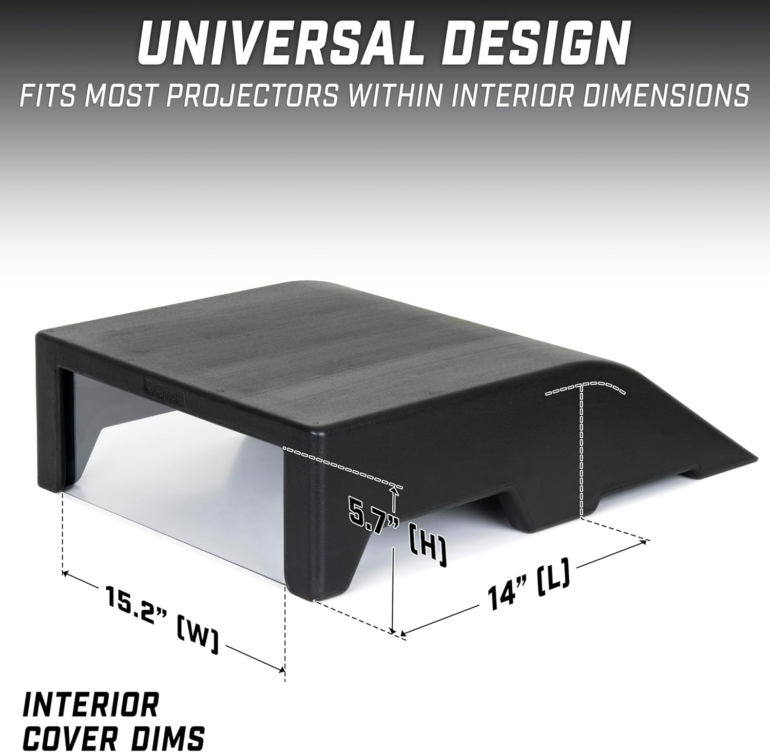 GoSports Golf Simulator Projector Cover - Floor Mounted Enclosure for LED Projectors