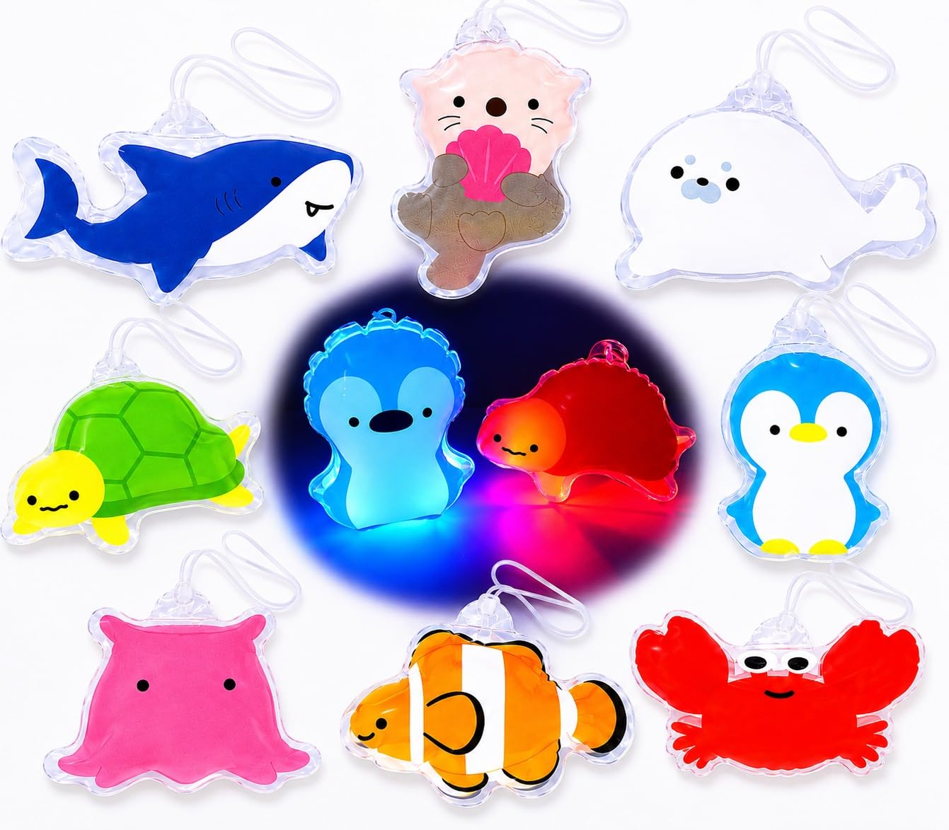 Amazon | 光る海の生き物ダイカットエアーヨーヨー 10入り オリジナル